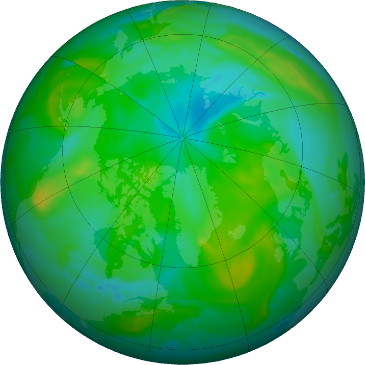 Arctic ozone map for 27 August 2024